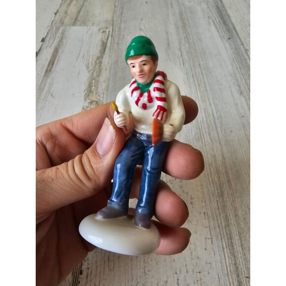 Dept 56 lighting jack-o-lanterns pumpkin carving dad accessory people figurine H - Picture 5 of 7